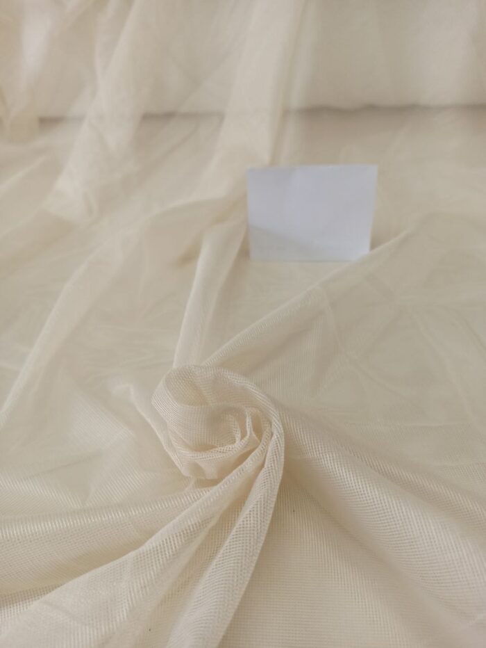 Krem Düz Tül Perde