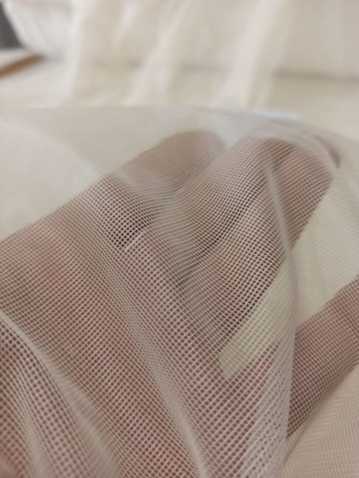 Krem Düz Tül Perde