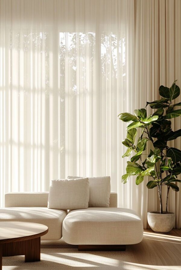 bej-rengi-duz-tul-perde-modelleri-1 Bej Tül Perde Modelleri