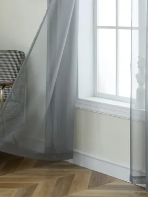 Gri Düz Tül perde fiyatları