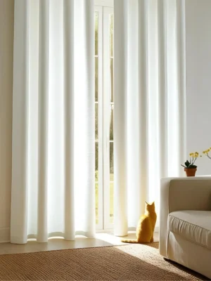 Kalın beyaz fon perde fiyatları