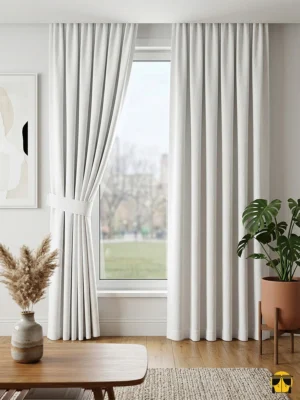 Kırık Beyaz fon perde