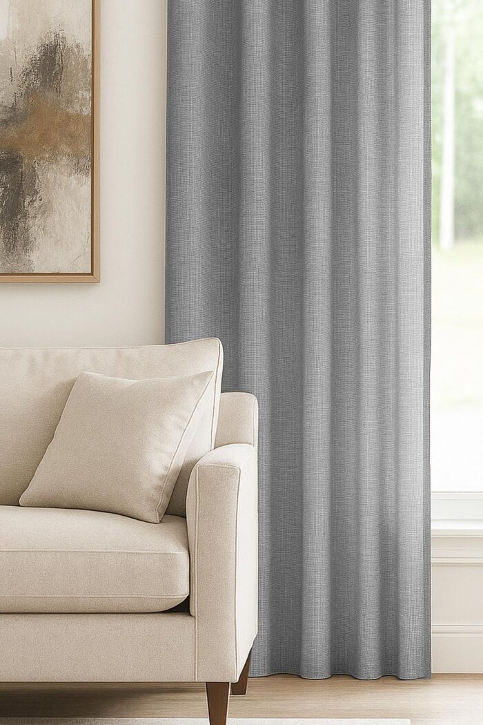 kadife fon perde açık gri modelleri