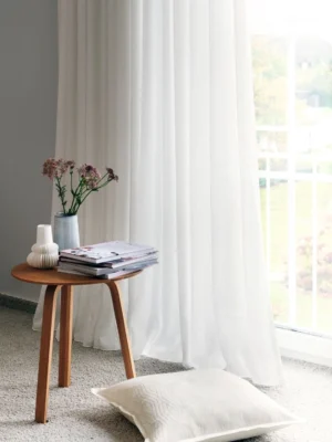 Düz krep tül perde modelleri