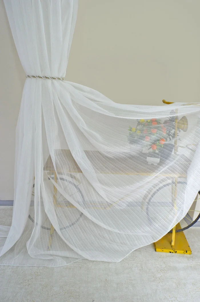 Çizgili tül perde modelelri