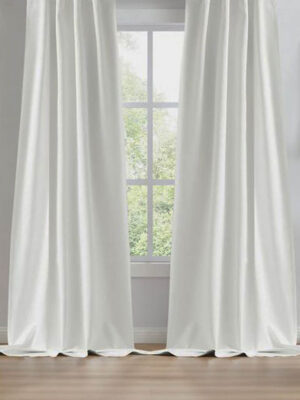 Milta Krem Kalın Düz Fon Perde