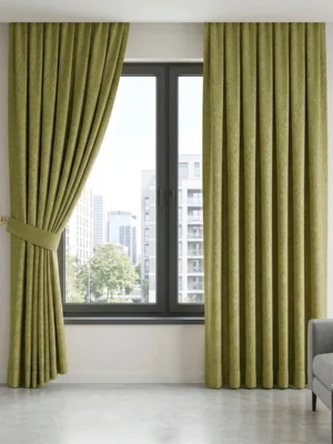 Mutfak için fıstık yeşili fon perde