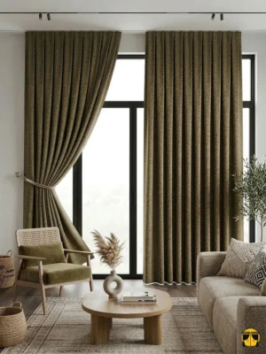 Doğal hasır liflerin belirgin çapraz örgü yapısını ve Sepia tonunun eskitilmiş mat etkisini sergileyen makro çekim; kumaşın kaliteli döküm detayları