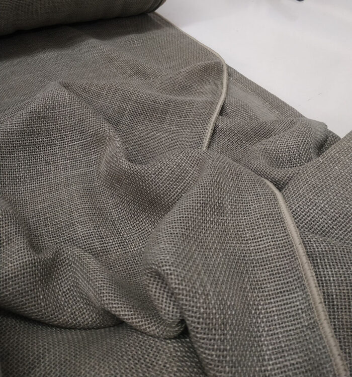 Minto Açık Kahve Keten Tül Fon Perde