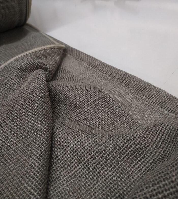 Minto Açık Kahve Keten Tül Fon Perde