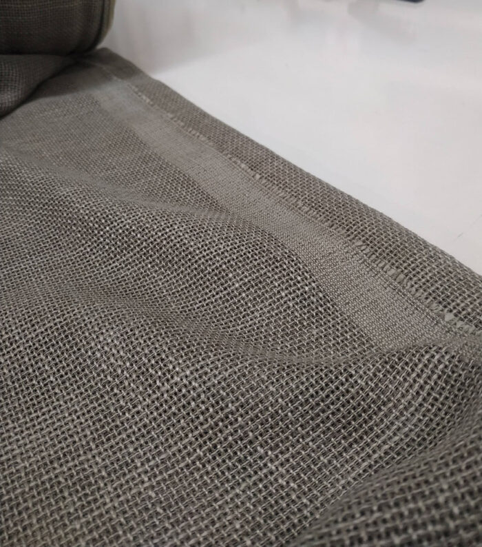 Minto Açık Kahve Keten Tül Fon Perde