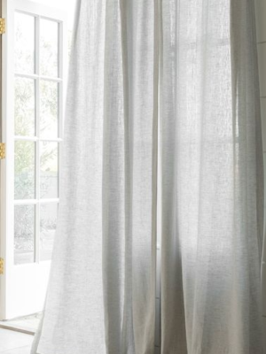 Minto Gri Keten Tül Fon Perde