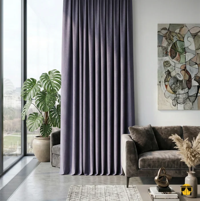 Mor karartma fon perde fiyatları