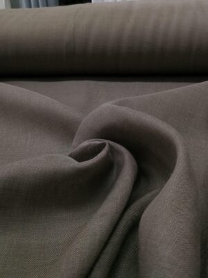 keten kahverengi keten tül perde modelleri