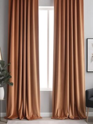 Kahve keten fon perde fiyatları