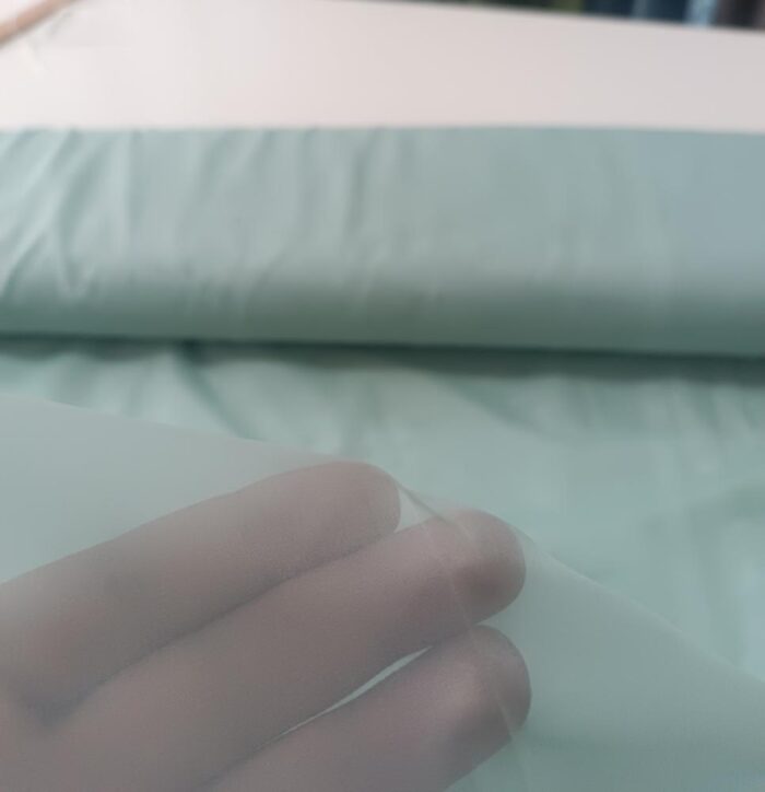 Mint yeşili tül perde