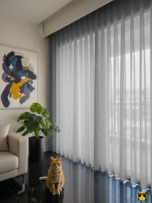 Gri renkli tül perde fiyatları ve modelleri