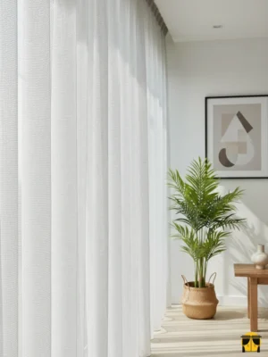 Salon tül perdeleri bej rengi