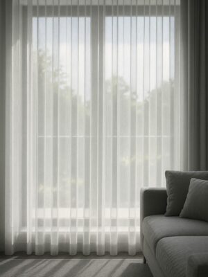 ekru düz tül perde modelleri