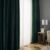 koyu yeşil karartma fon perde fiyatları