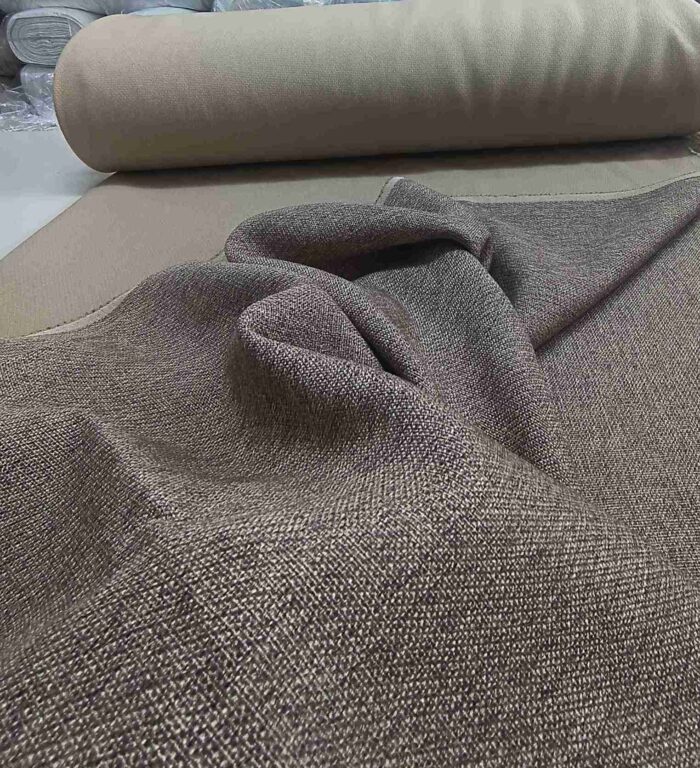 kahverengi keten perde