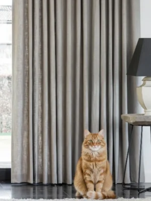 Bej-Keten-Fon-Perde-modelleri13 Salonunuzun yeni şıklığı bej keten fon perdeleri