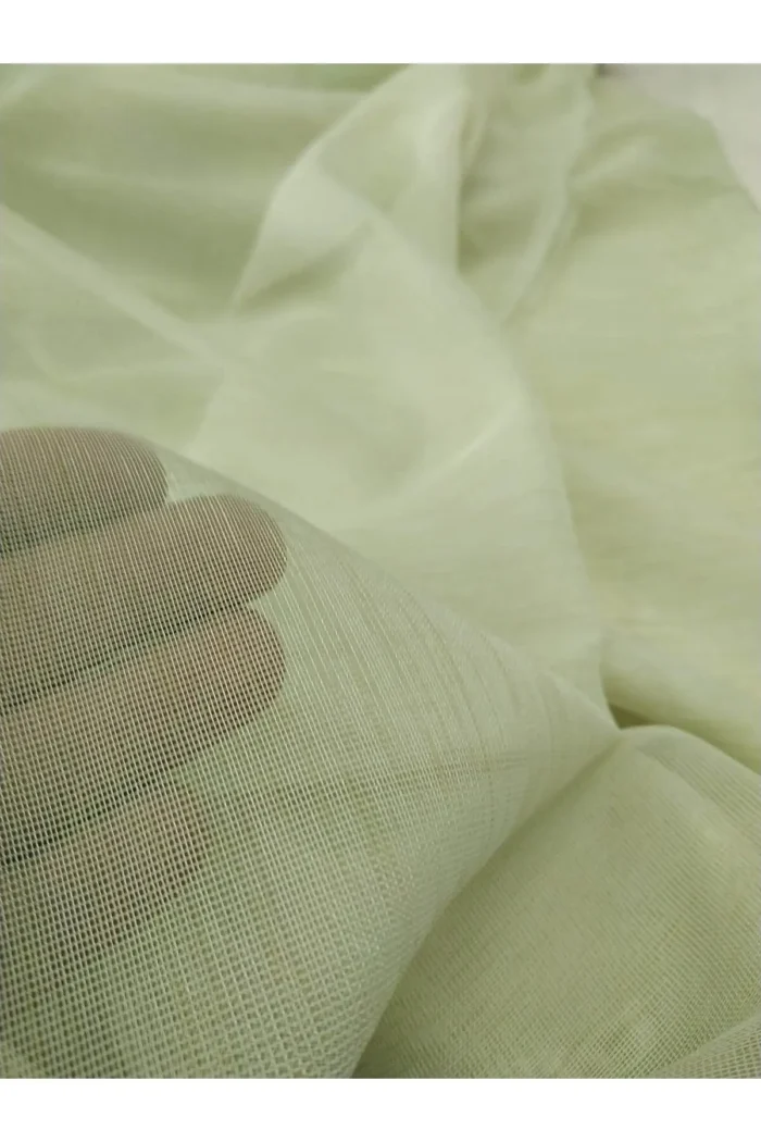 rustik perde fikirleri yeşil tül perde