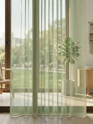 Yeşil renkli tül perde fiyatları