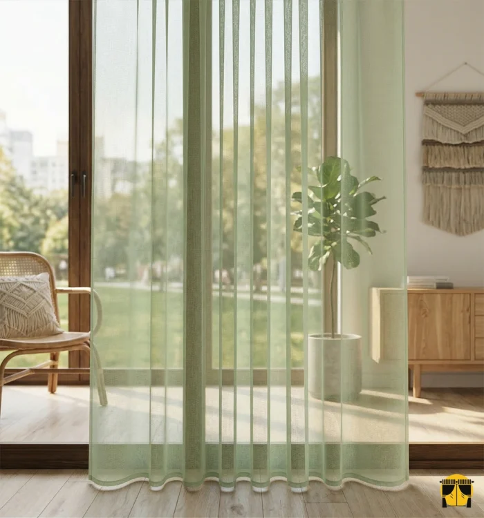 Yeşil renkli tül perde fiyatları