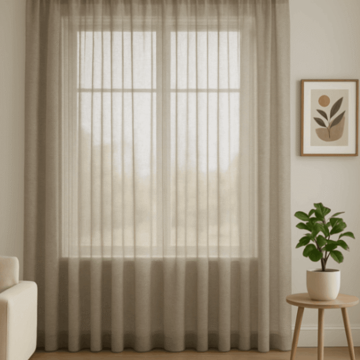 Bej rengi Tül Perde, Pinterset perde fikirleri