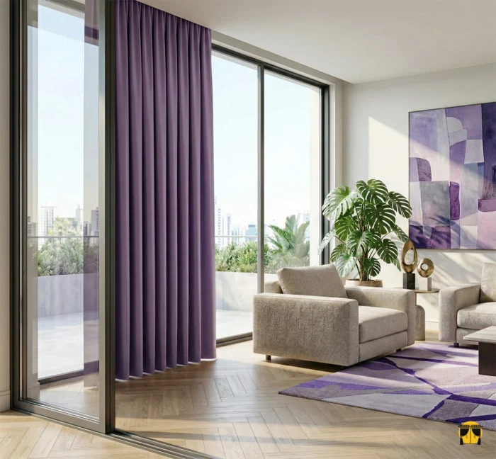 Fon perde mor karratma