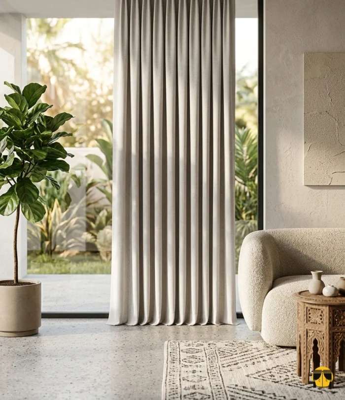 Myra Krem Keten Fon Perde