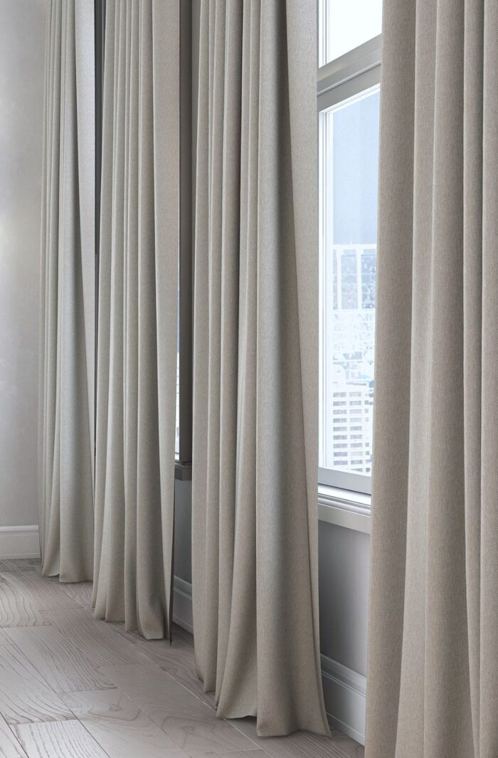 fon perde modelleri sütlü kahve