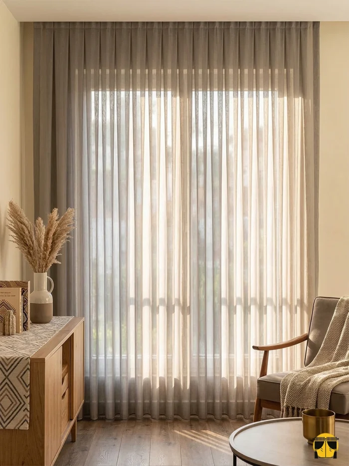 Doğal keten liflerinin ham ve belirgin yapısını sergileyen makro çekim; Santana serisinin kahverengi tonundaki mat yüzey ve karakteristik dokuma detayları."