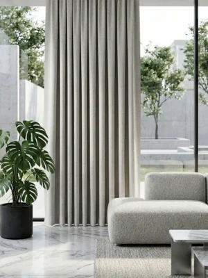 Gri renkli blackout karartma. Işık geçirmez perde modelleri