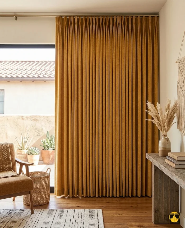 Antrasit ve Füme ile "Yüksek Kontrast": Safranın en iyi partneri koyu grilerdir. Antrasit koltuk takımlarınızın yanına bu perdeleri ekleyerek, mekanın soğuk havasını profesyonel bir tasarımcı dokunuşuyla kırabilirsiniz.