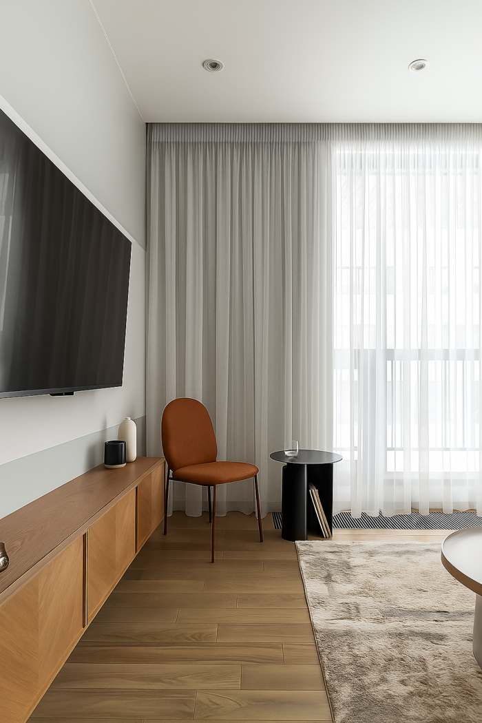 Gri tül perde modası