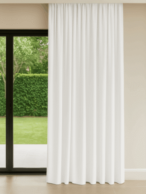 Beyaz renkli Fon Perde