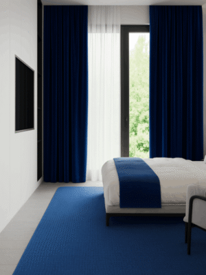 Gece mavisi Lacivert fon perde