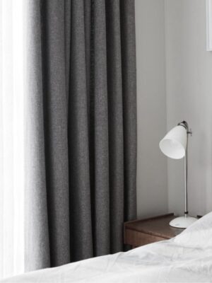 Gri renkli perde modelleri