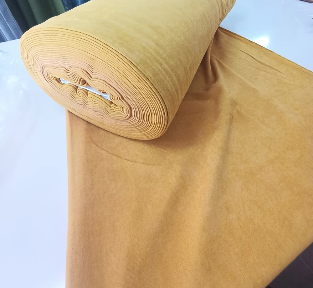 hardal rengi fon perde – sarı renkli4