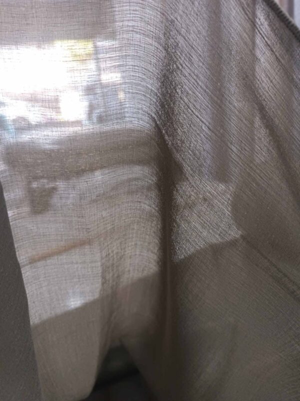 kahve keten tül modelleri