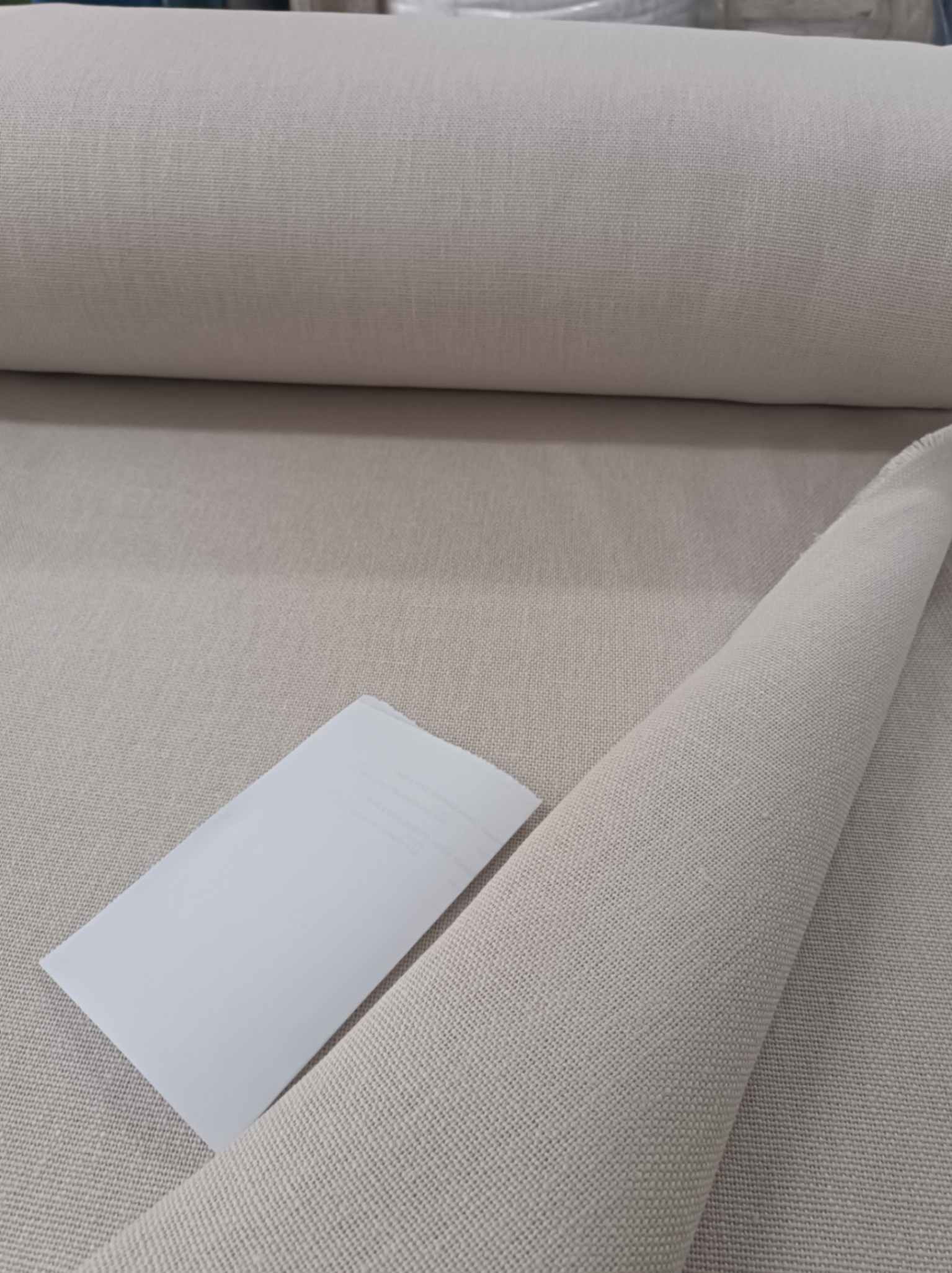 linda koyu krem hasır keten fon perde3