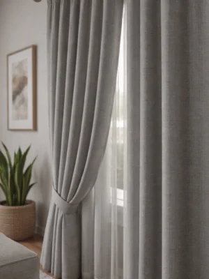 otto sütlükahve perde ince dokulu Salon için kahverengi fon perde