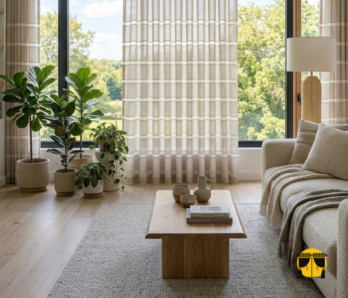 Modern Şerit Detayları: Kumaş üzerindeki yatay veya dikey şeritler (çizgiler), pencerelerinize bir hareketlilik katar. Bu şeritler, keten liflerinin doğal düzensizliği ile birleştiğinde ortaya "tasarımcı eli değmiş" sofistike bir görünüm çıkar.