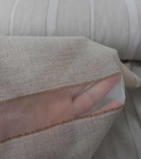 Sütlükahve keten tül perde modelleri