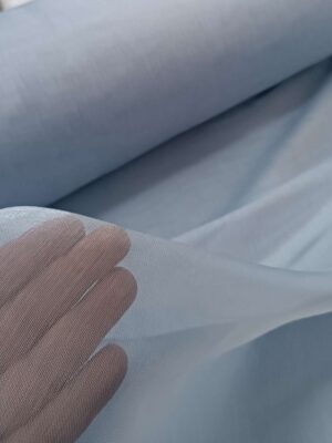 açık mavi tül perde, ipeksi tül perde