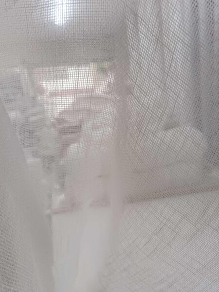 toz pembe keten tüller