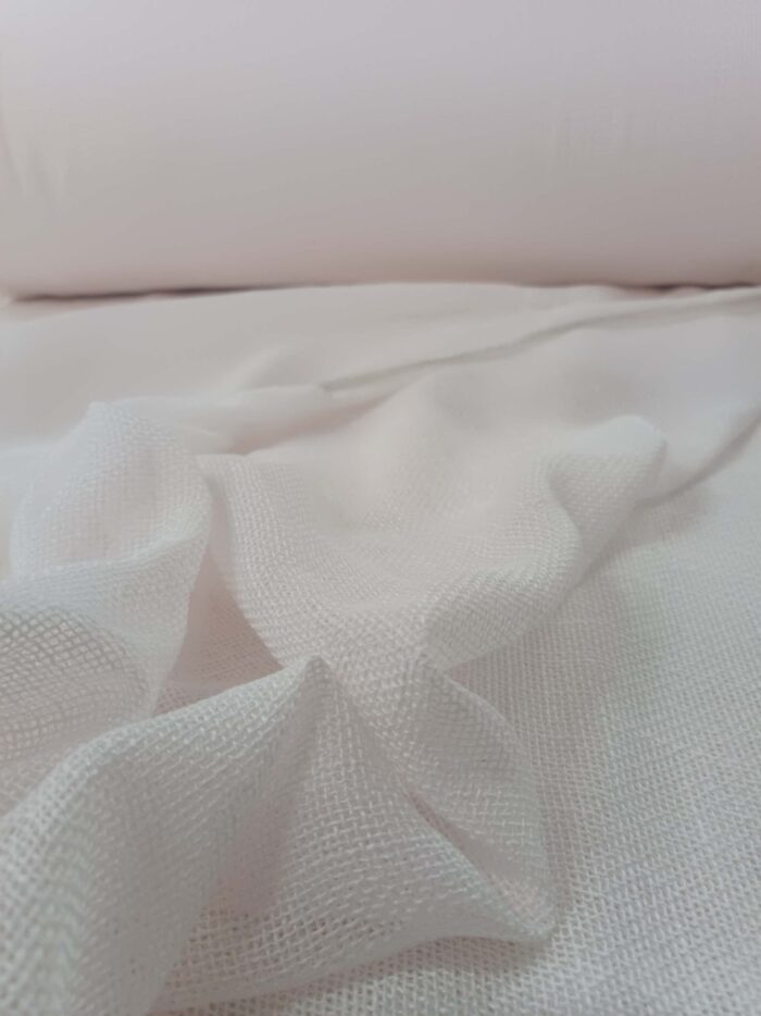 toz pembe keten tüller