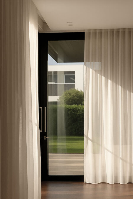 toz pembe keten tüller